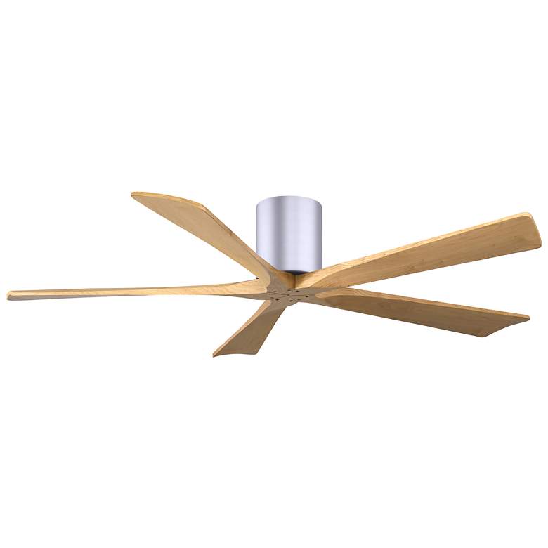 Image 1 60" Irene-5H Brushed Nickel and Light Maple Ceiling Fan