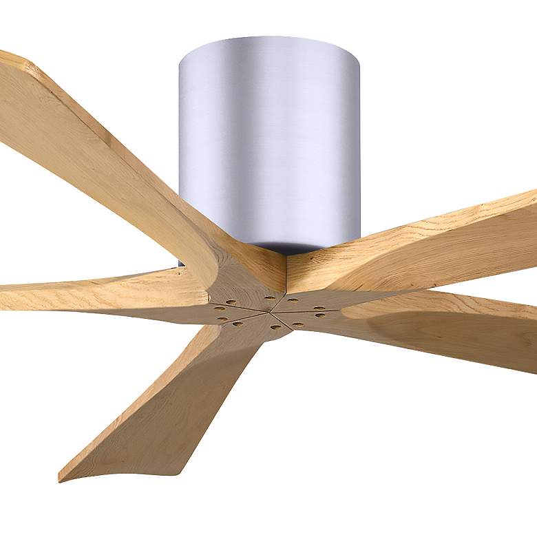Image 5 60" Irene-5H Brushed Nickel and Light Maple Ceiling Fan more views