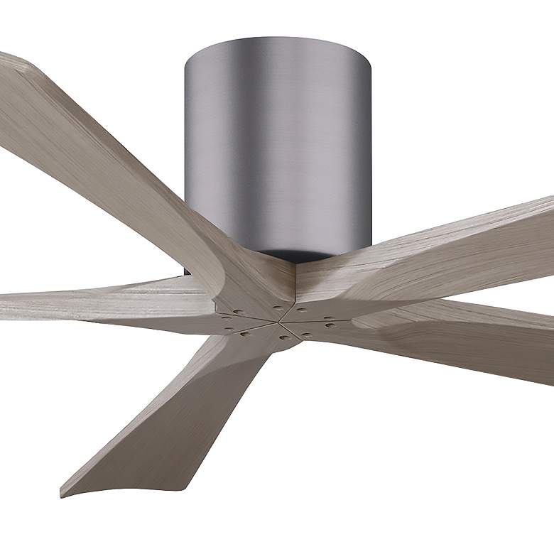 Image 5 60" Irene-5H Brushed Pewter and Gray Ash Ceiling Fan more views