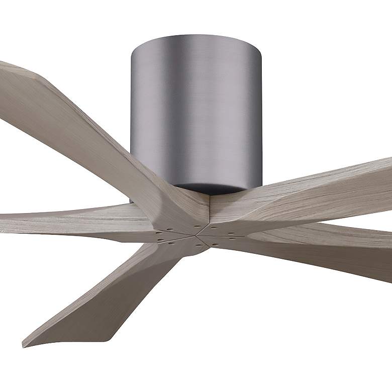 Image 7 60" Irene-5H Brushed Pewter and Gray Ash Ceiling Fan more views