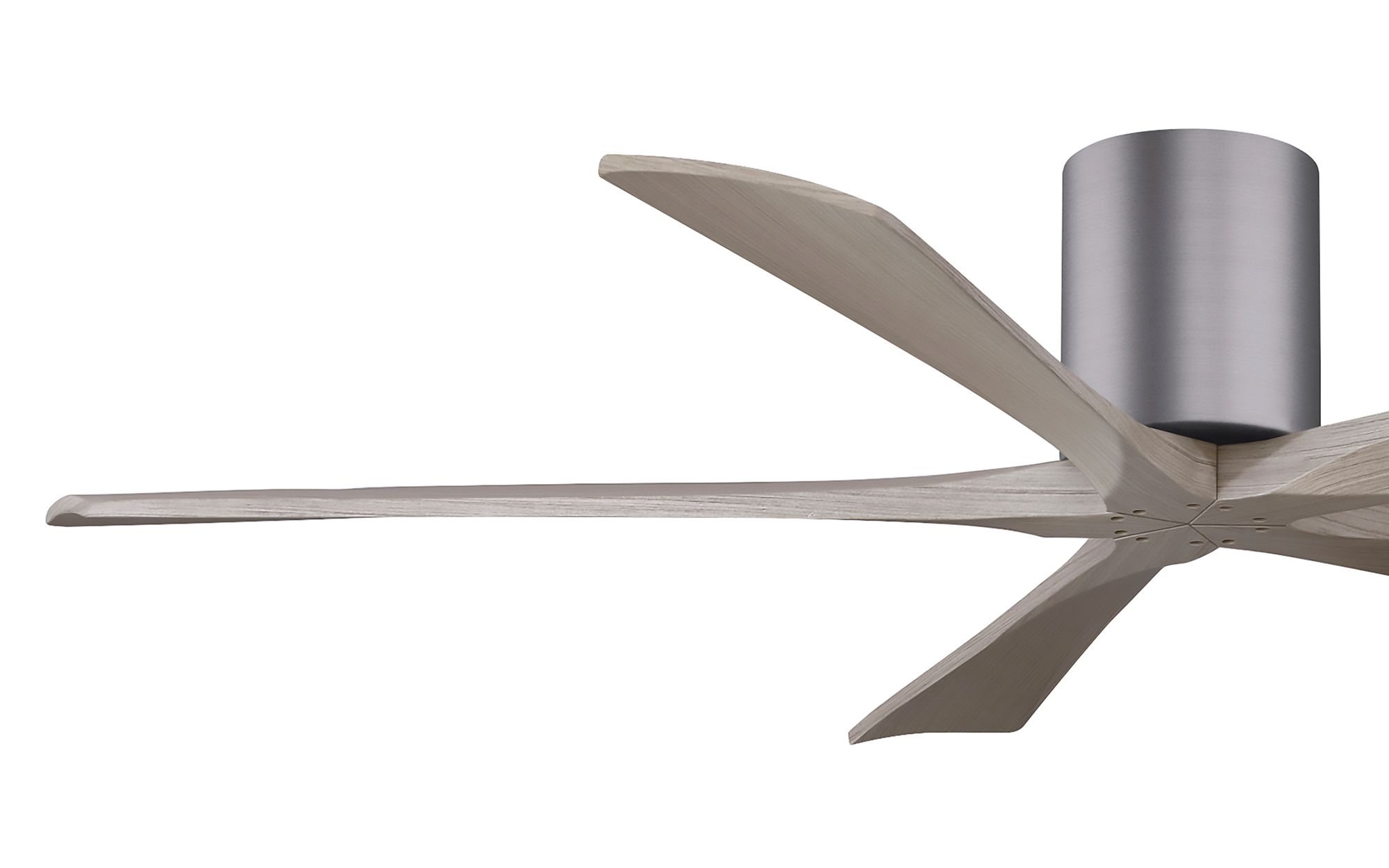 60" Irene-5H Brushed Pewter and Gray Ash Ceiling Fan