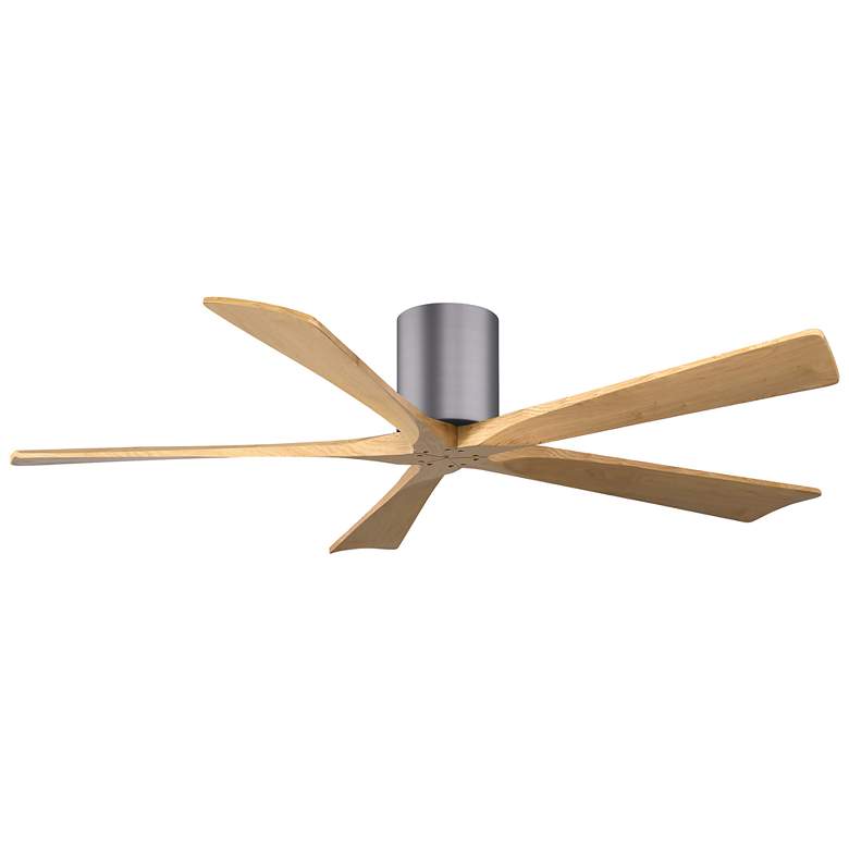 Image 1 60" Irene-5H Brushed Pewter and Light Maple Ceiling Fan