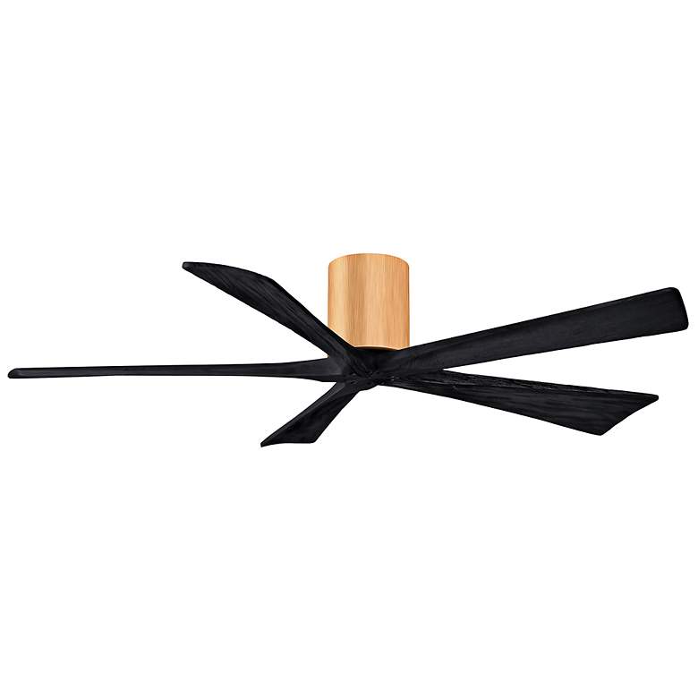 Image 3 60" Irene-5H Light Maple and Matte Black Ceiling Fan more views