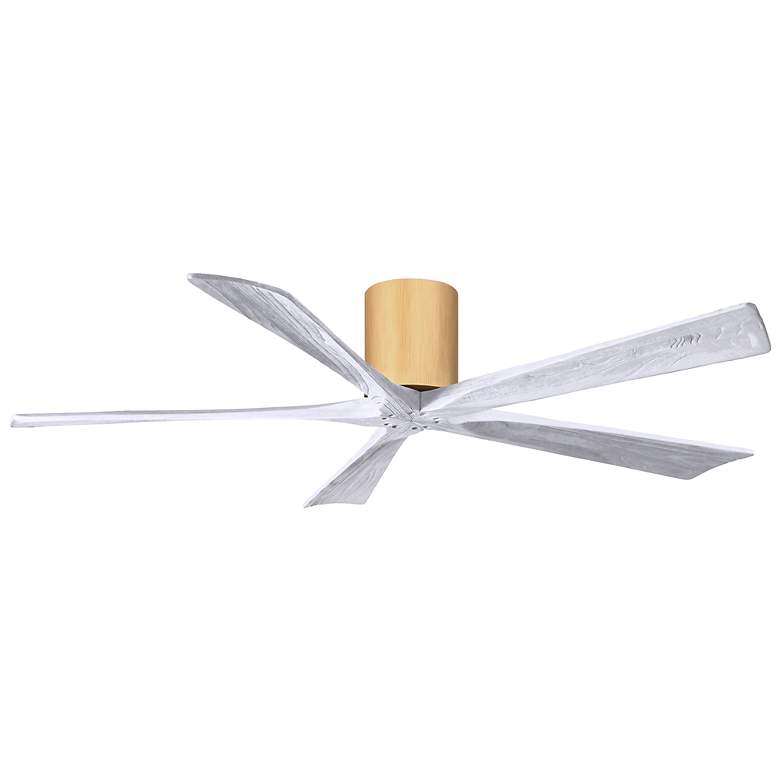 Image 1 60" Irene-5H Light Maple and Matte White Ceiling Fan