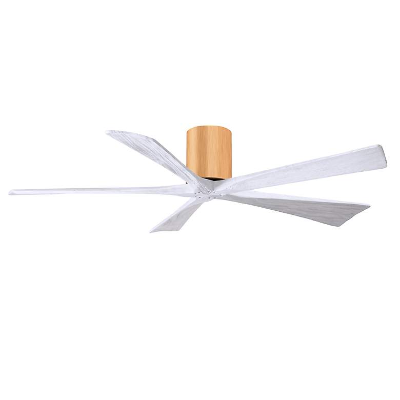 Image 2 60" Irene-5H Light Maple and Matte White Ceiling Fan more views