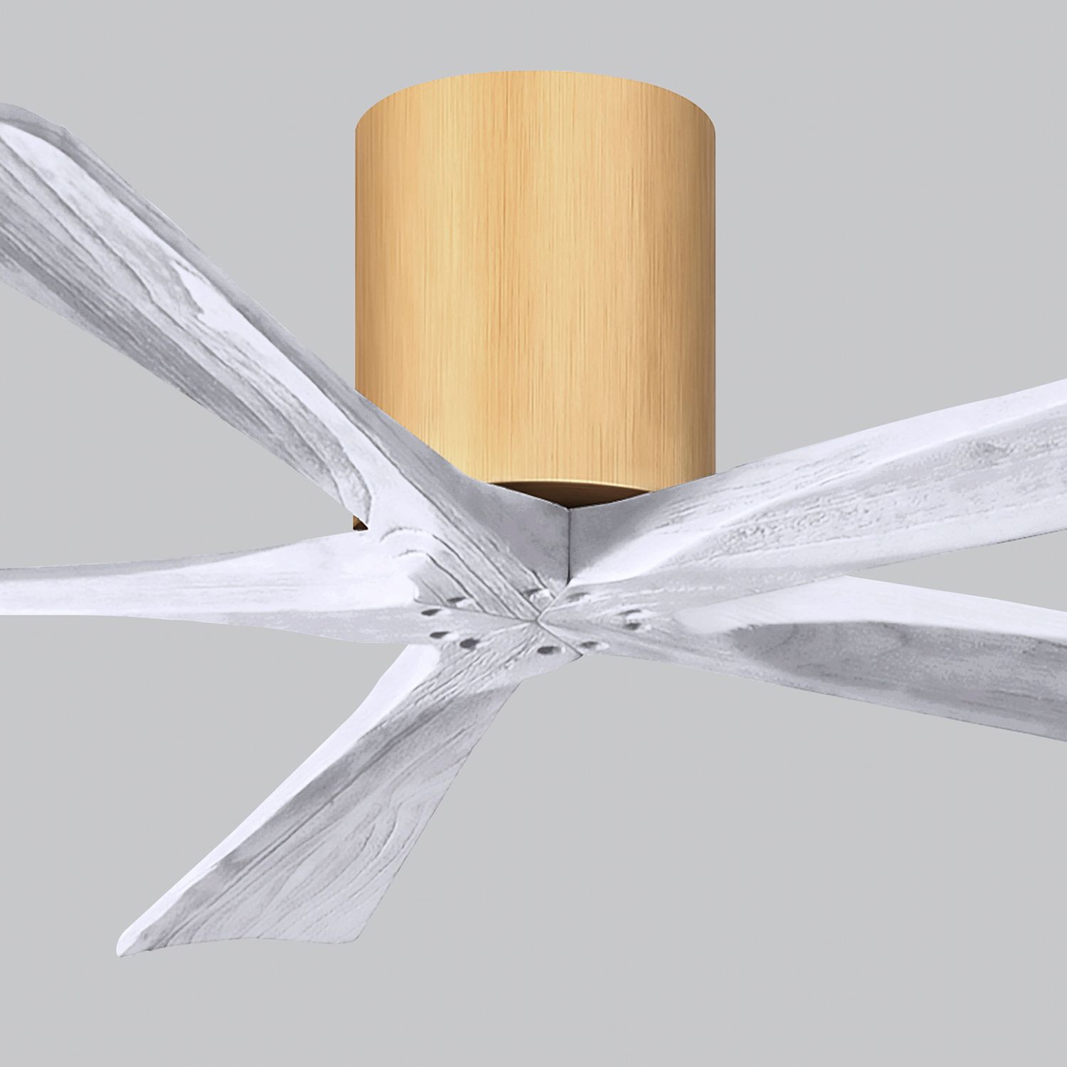 60" Irene-5H Light Maple and Matte White Ceiling Fan