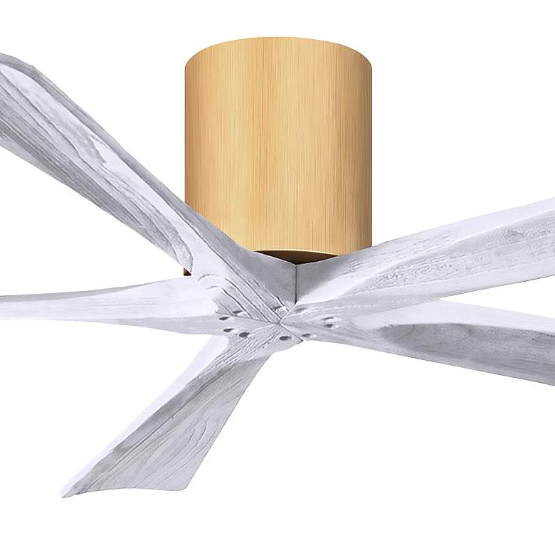 Image 5 60" Irene-5H Light Maple and Matte White Ceiling Fan more views