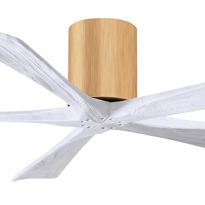 Image 7 60" Irene-5H Light Maple and Matte White Ceiling Fan more views