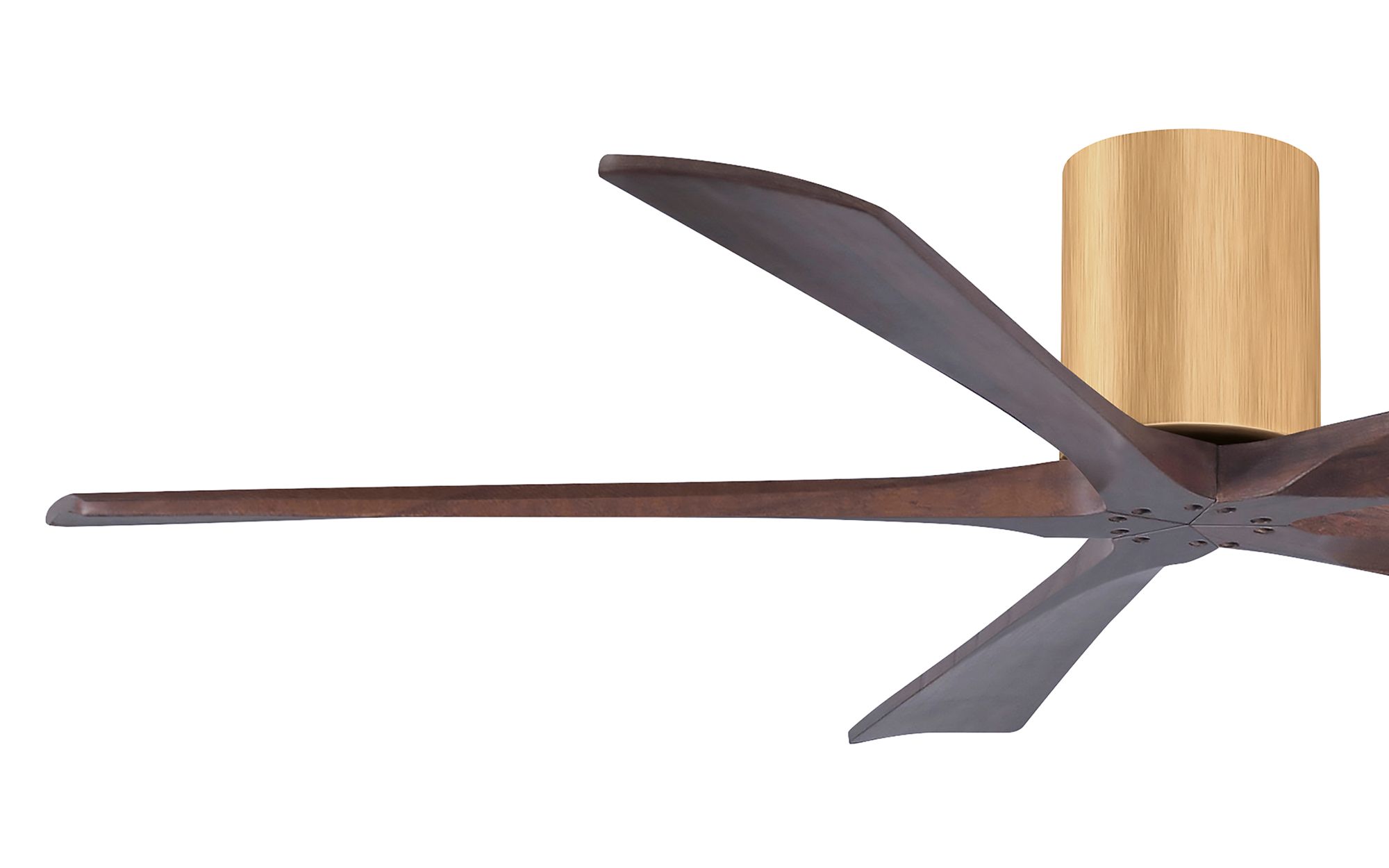 60" Irene-5H Light Maple and Walnut Tone Ceiling Fan