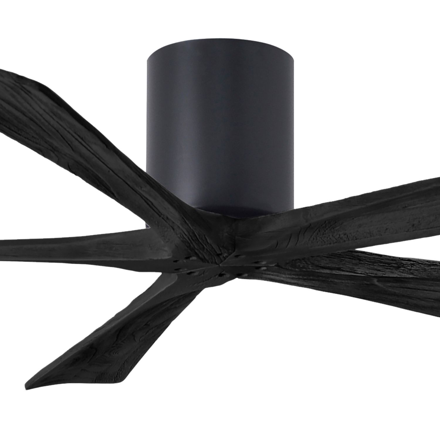 Image 2 60" Irene-5H Matte Black Hugger Ceiling Fan with Remote more views