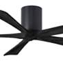 2_60" Irene-5H Matte Black Hugger Ceiling Fan with Remote more views