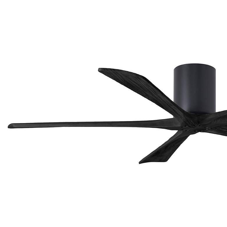 Image 3 60" Irene-5H Matte Black Hugger Ceiling Fan with Remote more views