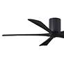 3_60" Irene-5H Matte Black Hugger Ceiling Fan with Remote more views