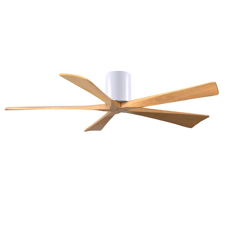 Image 2 60" Irene-5H Matte White and Light Maple Tone Ceiling Fan more views