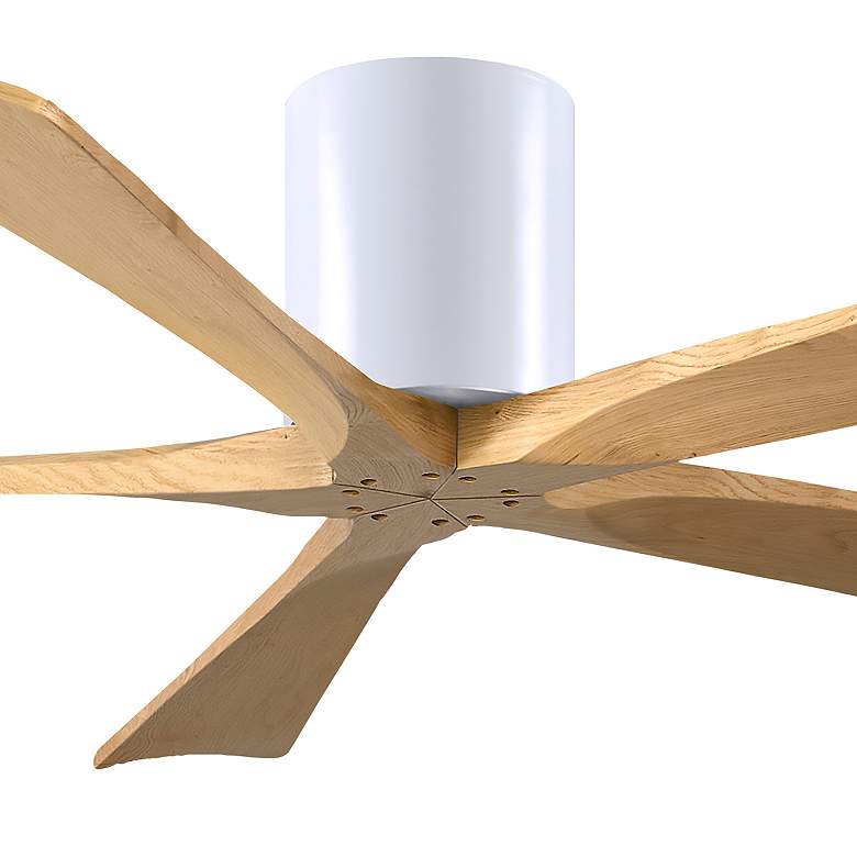 Image 5 60" Irene-5H Matte White and Light Maple Tone Ceiling Fan more views