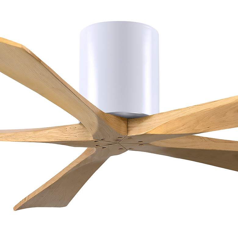 Image 7 60" Irene-5H Matte White and Light Maple Tone Ceiling Fan more views