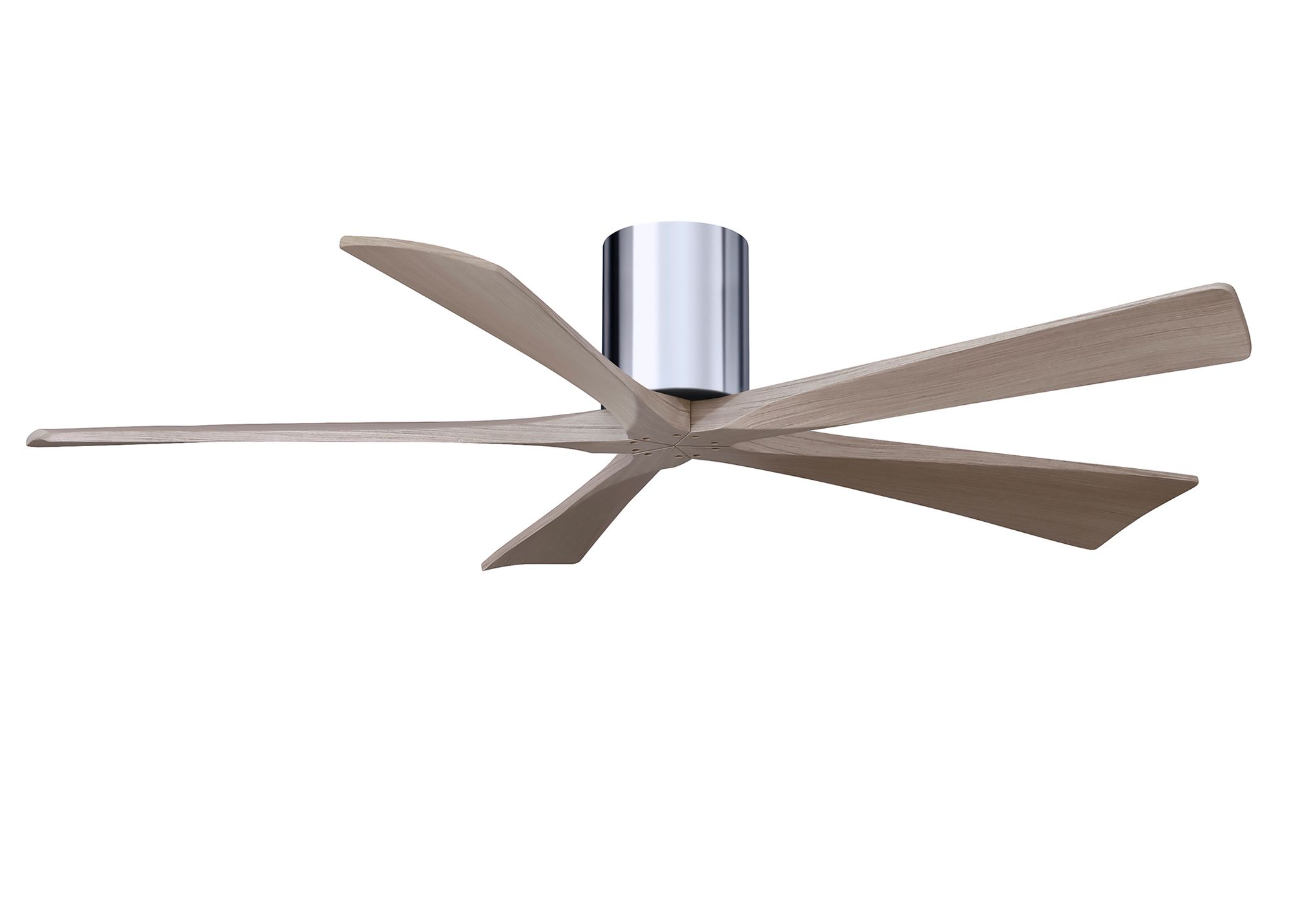 Image 2 60" Irene-5H Polished Chrome and Gray Ash Ceiling Fan more views