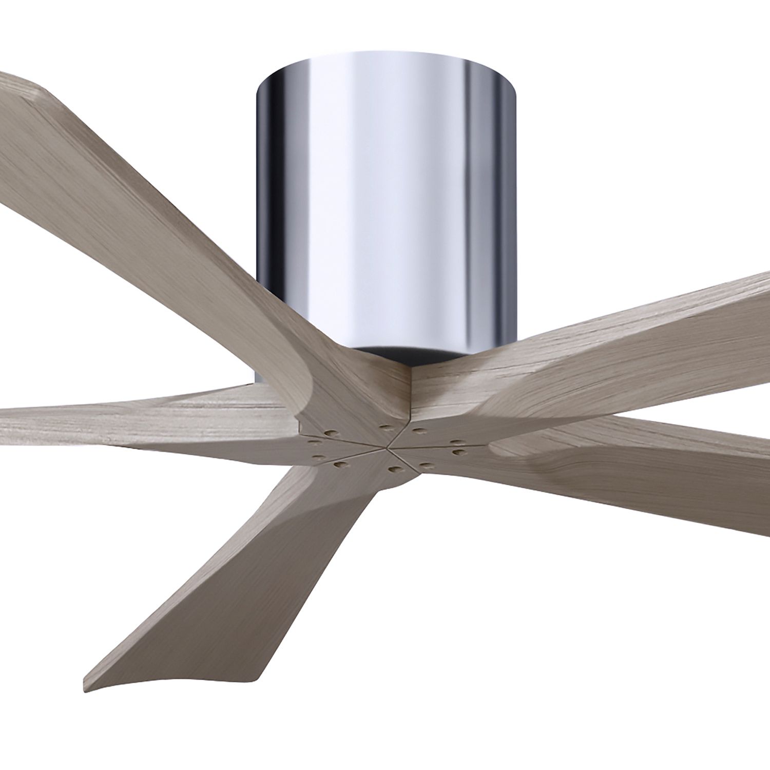 Image 5 60" Irene-5H Polished Chrome and Gray Ash Ceiling Fan more views