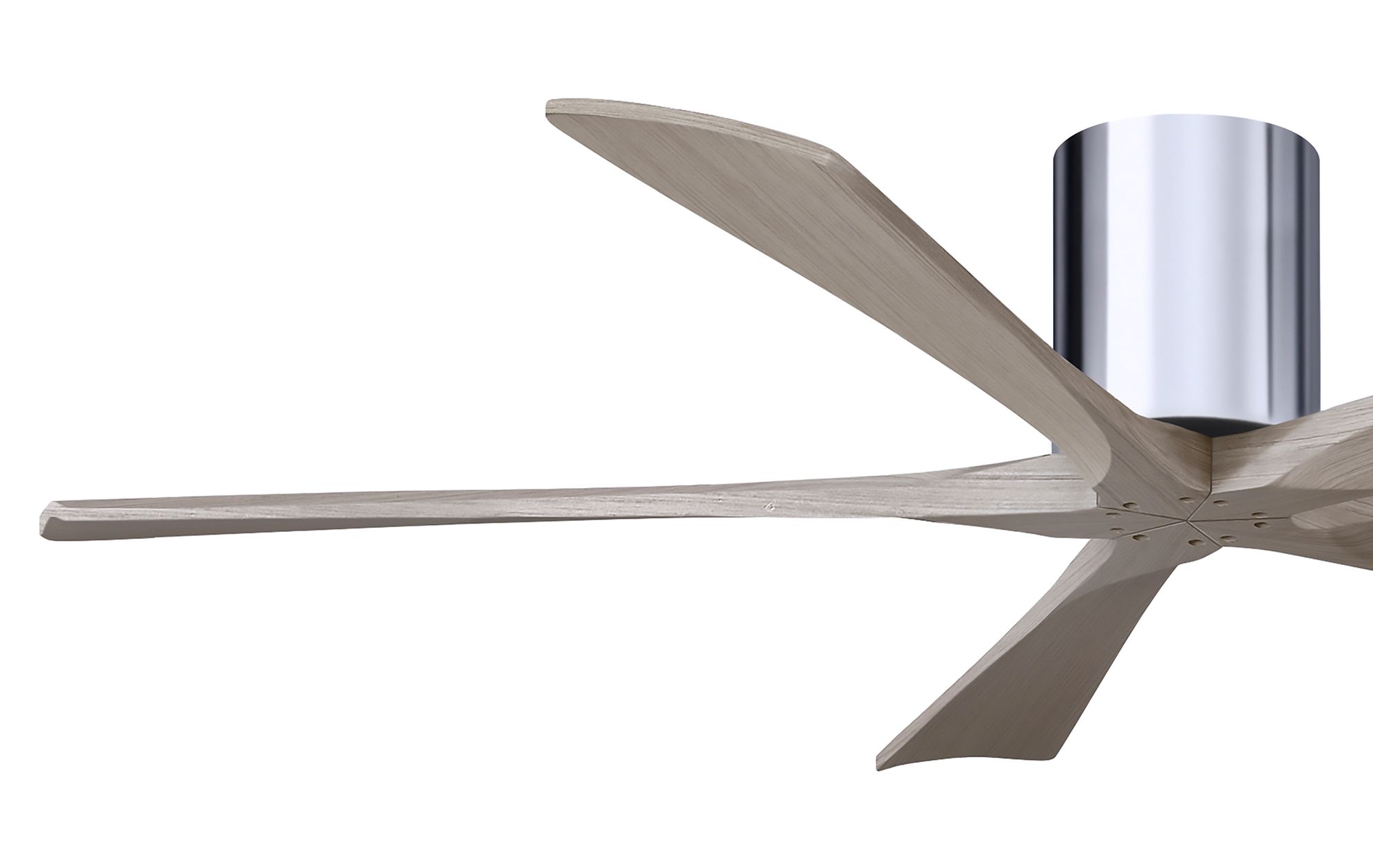 Image 6 60" Irene-5H Polished Chrome and Gray Ash Ceiling Fan more views