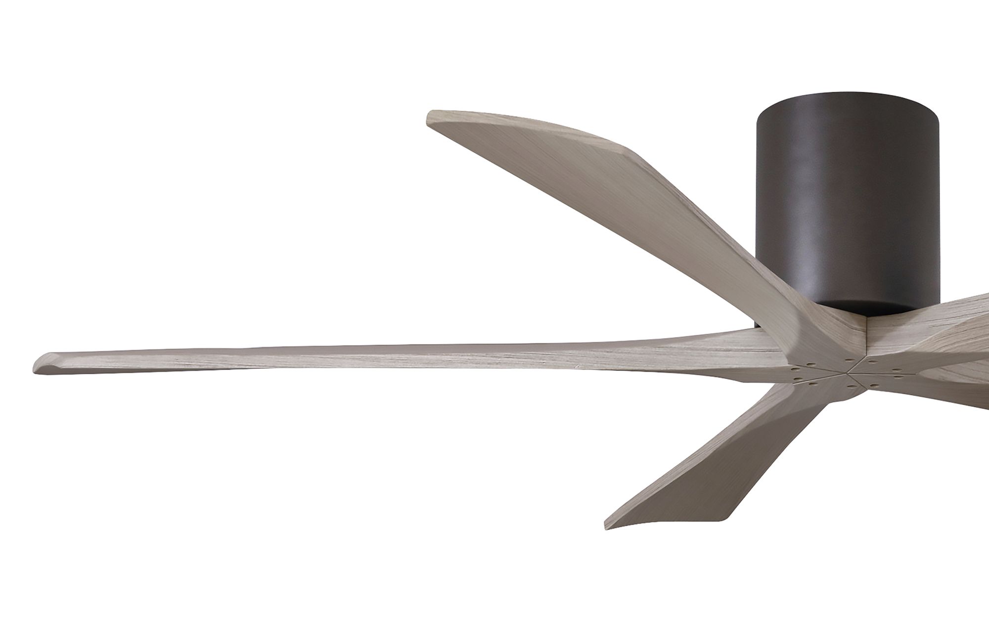 60" Irene-5H Textured Bronze and Gray Ash Ceiling Fan