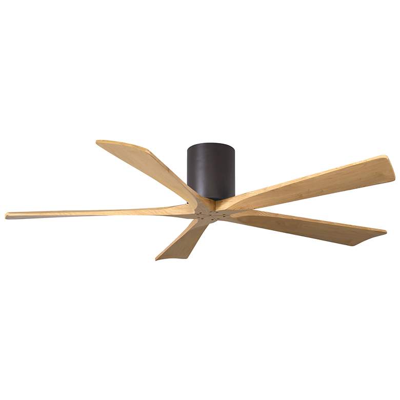 Image 1 60" Irene-5H Textured Bronze and Light Maple Ceiling Fan