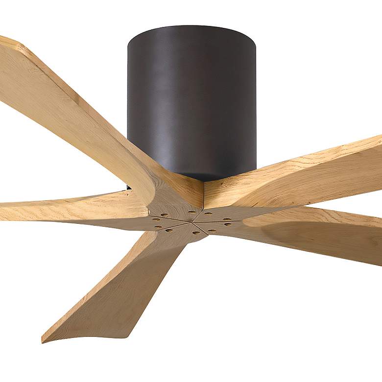Image 5 60" Irene-5H Textured Bronze and Light Maple Ceiling Fan more views