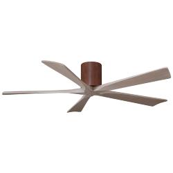 60" Irene-5H Walnut and Gray Ash Ceiling Fan