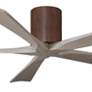 60" Irene-5H Walnut and Gray Ash Ceiling Fan