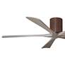 60" Irene-5H Walnut and Gray Ash Ceiling Fan