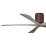 60" Irene-5H Walnut and Gray Ash Ceiling Fan