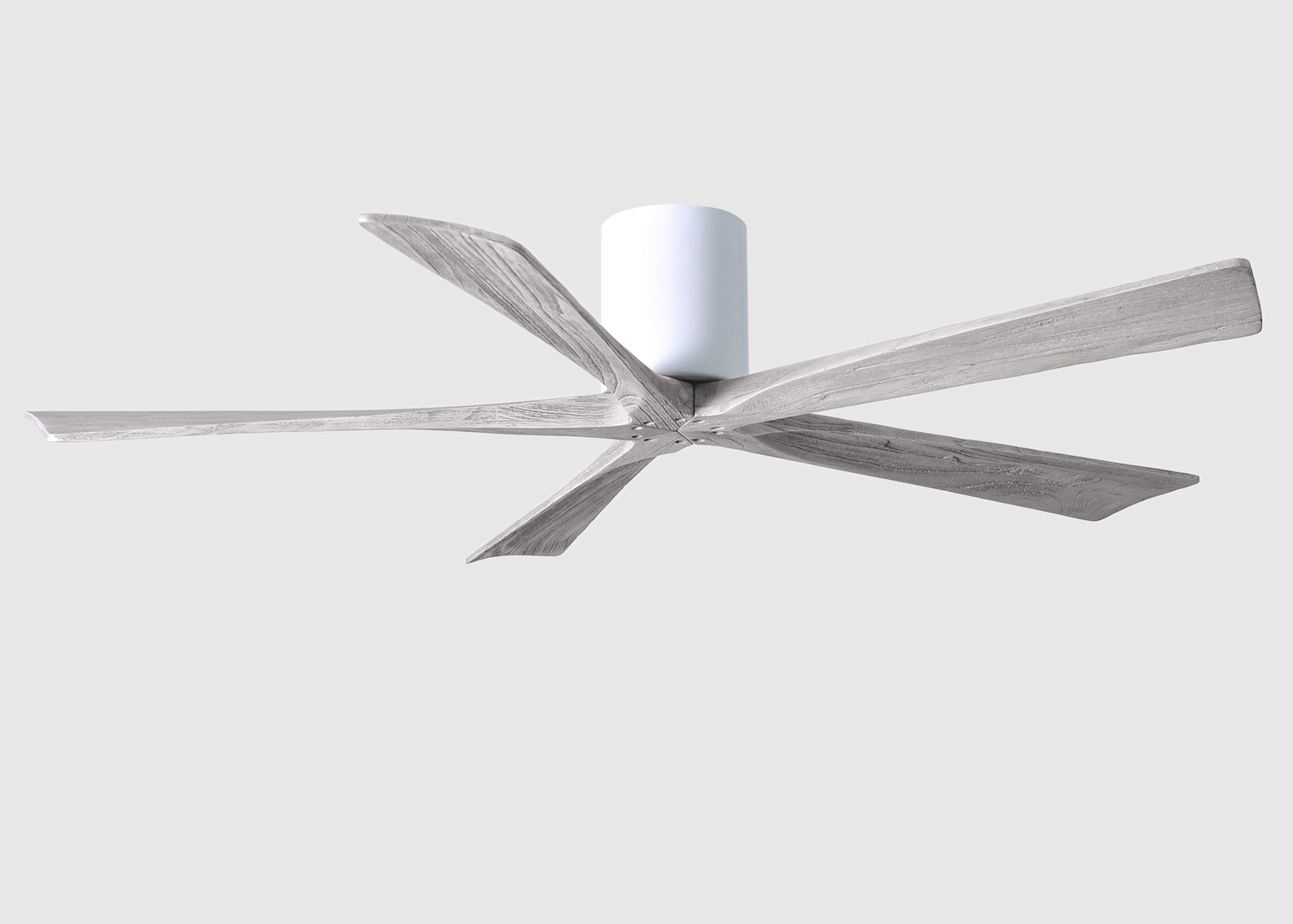 Image 7 60" Irene-5H White Barnwood Hugger Ceiling Fan with Remote more views