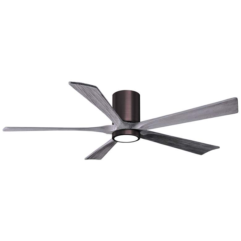 Image 1 60 inch Irene-5HLK Bronze and Barn Wood LED Ceiling Fan with Remote