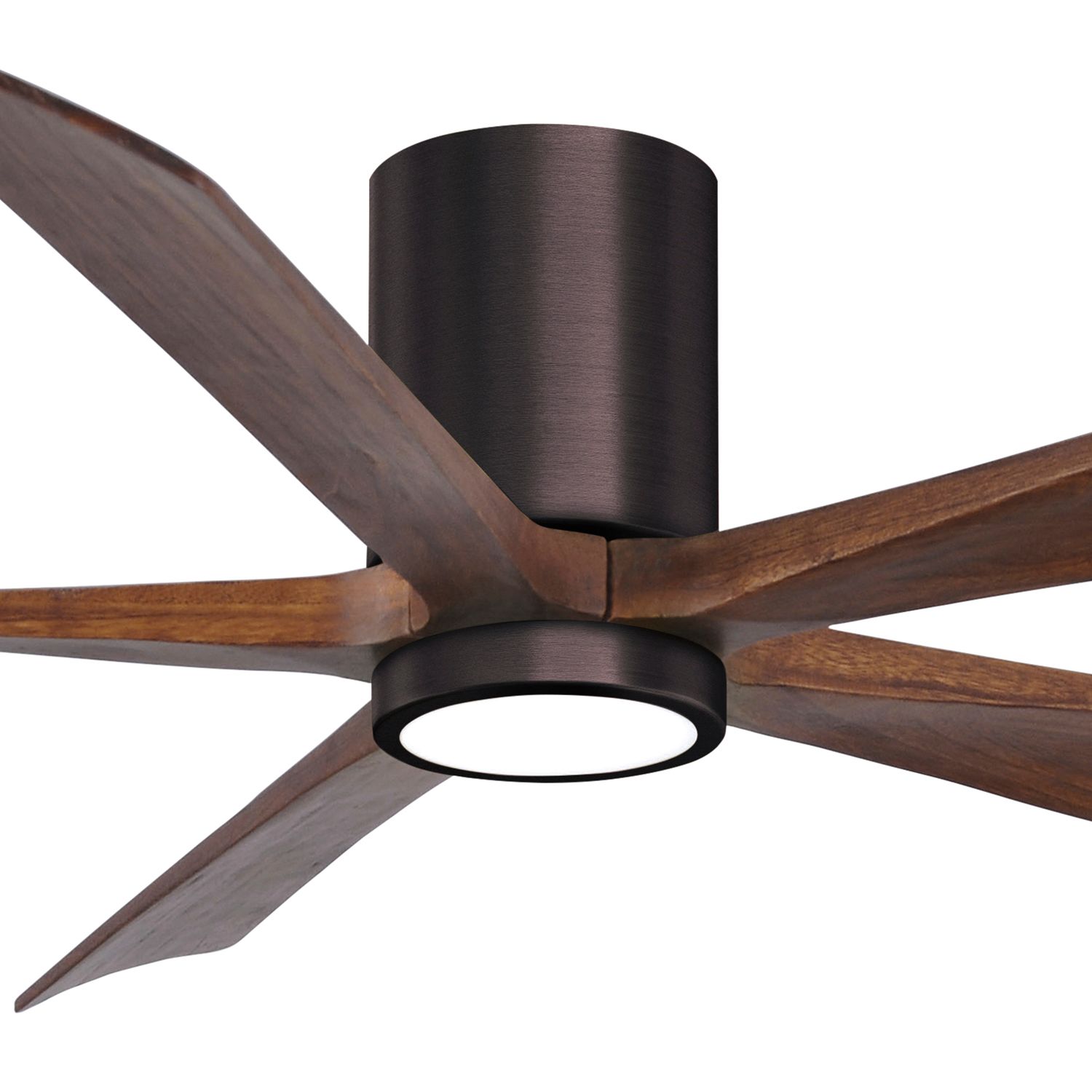 Image 2 60" Irene-5HLK Bronze and Walnut Damp Rated LED Fan with Remote more views