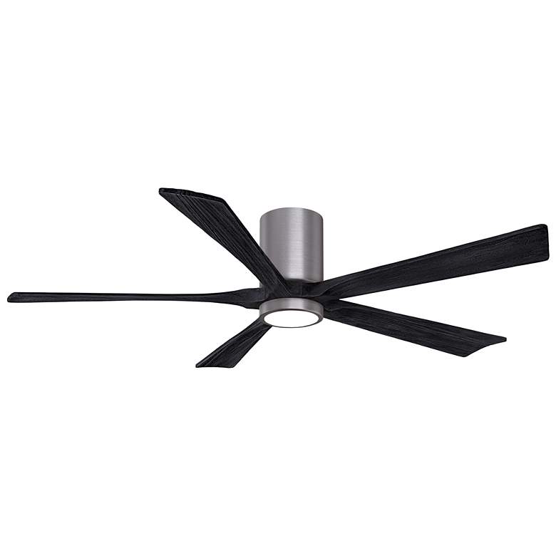 Image 1 60 inch Irene-5HLK Brushed Pewter and Matte Black Ceiling Fan