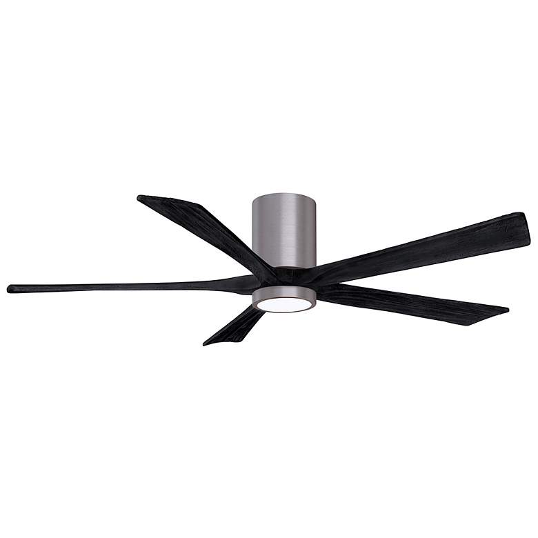 Image 2 60" Irene-5HLK Brushed Pewter and Matte Black Ceiling Fan more views