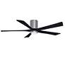2_60" Irene-5HLK Brushed Pewter and Matte Black Ceiling Fan more views