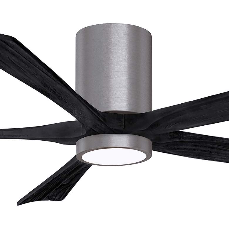 Image 7 60" Irene-5HLK Brushed Pewter and Matte Black Ceiling Fan more views