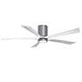 2_60" Irene-5HLK Brushed Pewter and Matte White Ceiling Fan more views