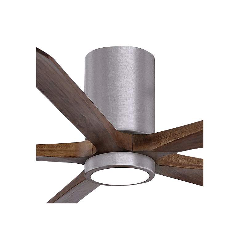 Image 3 60" Irene-5HLK Brushed Pewter and Walnut Tone Ceiling Fan more views