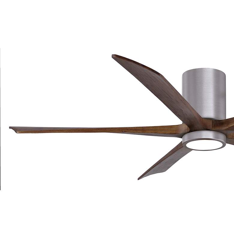 Image 7 60" Irene-5HLK Brushed Pewter and Walnut Tone Ceiling Fan more views