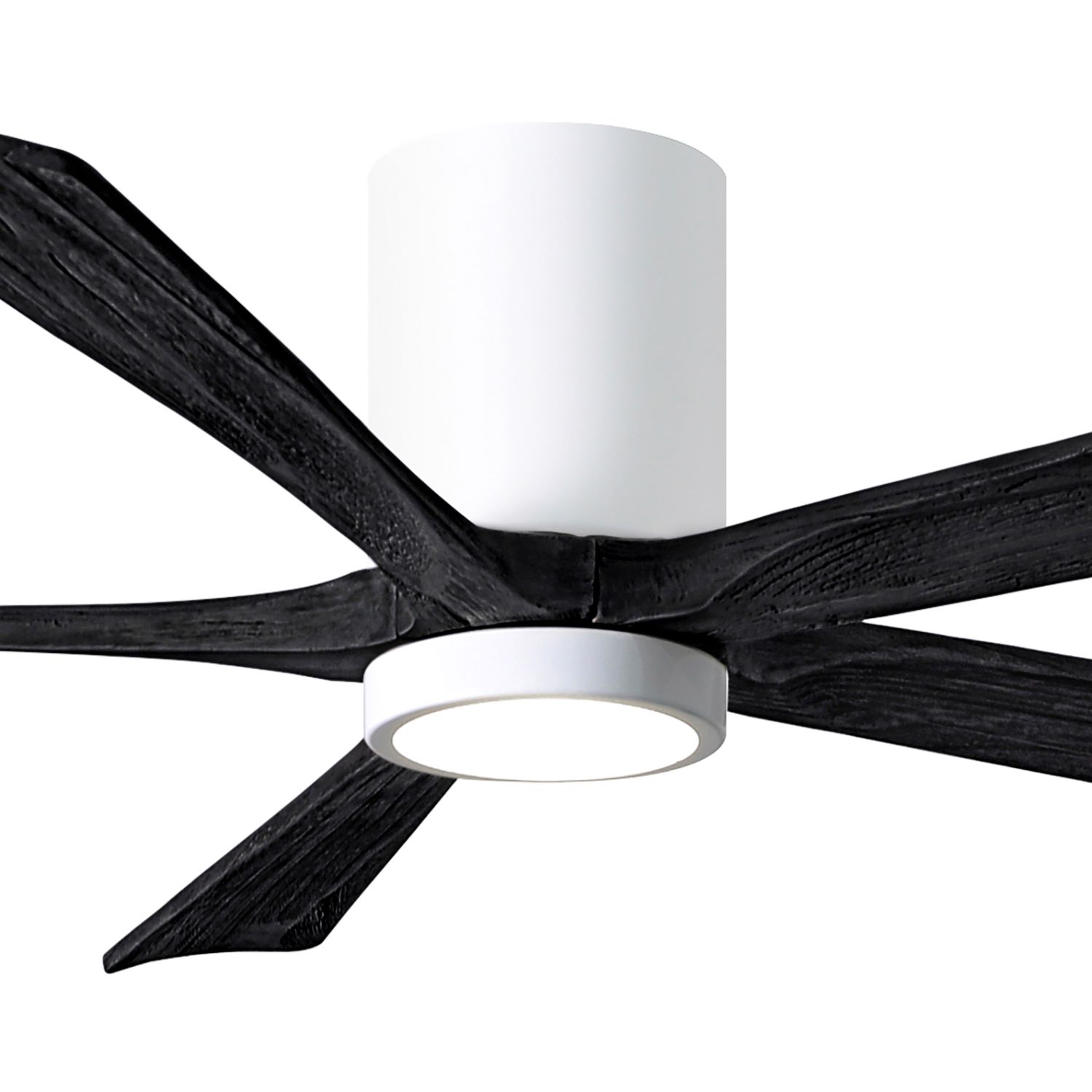 Image 2 60" Irene-5HLK Gloss White and Matte Black LED Ceiling Fan with Remote more views