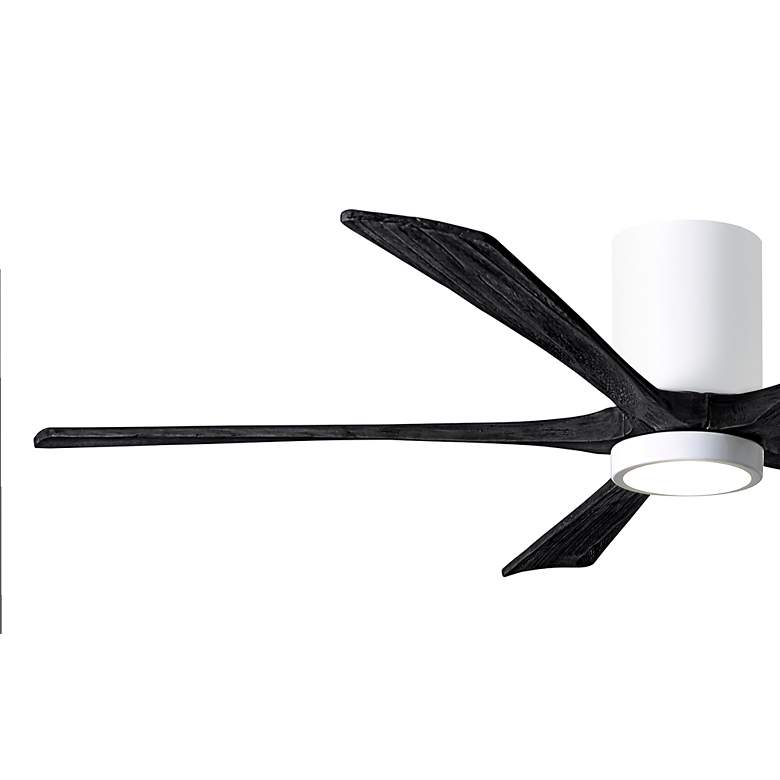 Image 3 60" Irene-5HLK Gloss White and Matte Black LED Ceiling Fan with Remote more views