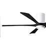 3_60" Irene-5HLK Gloss White and Matte Black LED Ceiling Fan with Remote more views