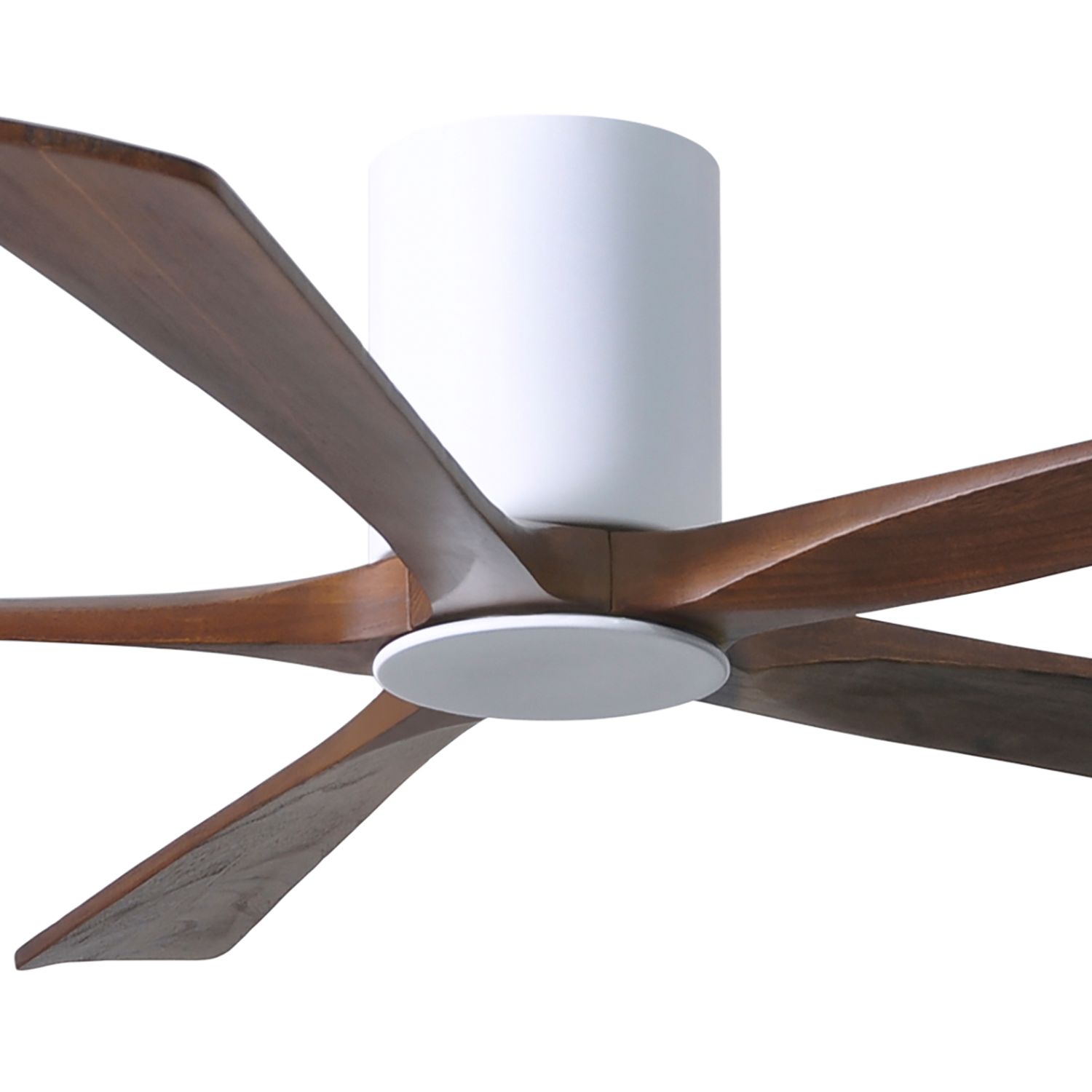 Image 7 60" Irene-5HLK Gloss White and Walnut LED Ceiling Fan with Remote more views