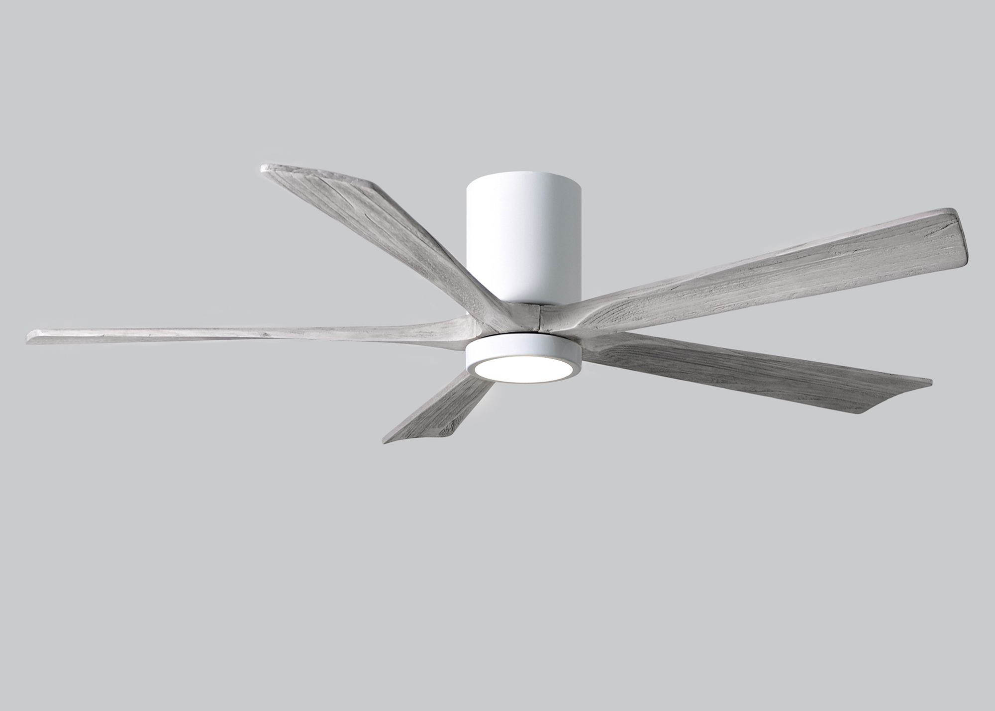Image 5 60" Irene-5HLK Gloss White Barn Wood Damp LED Ceiling Fan with Remote more views