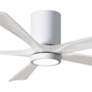 2_60" Irene-5HLK Gloss White LED Hugger Ceiling Fan with Remote more views