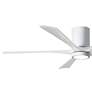 3_60" Irene-5HLK Gloss White LED Hugger Ceiling Fan with Remote more views