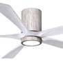 2_60" Irene-5HLK LED Damp Barnwood Matte White Ceiling Fan with Remote more views