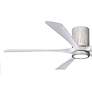 3_60" Irene-5HLK LED Damp Barnwood Matte White Ceiling Fan with Remote more views