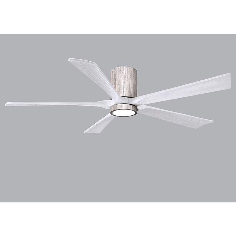 Image 6 60" Irene-5HLK LED Damp Barnwood Matte White Ceiling Fan with Remote more views
